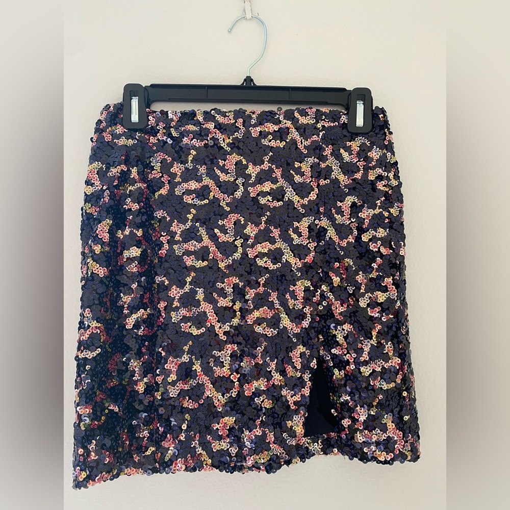Sequin Mini Skirt